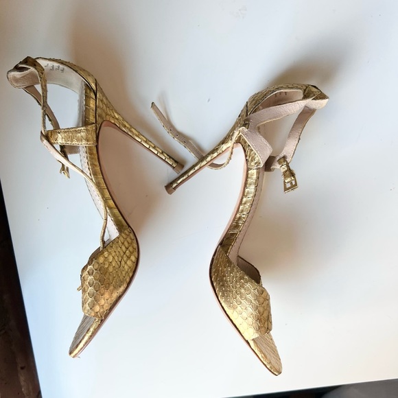 Jean-Michel Cazabat ~ Stiletto Heels ~ Skin ~ Gold ~ Well loved, still gorgeous - Picture 5 of 9